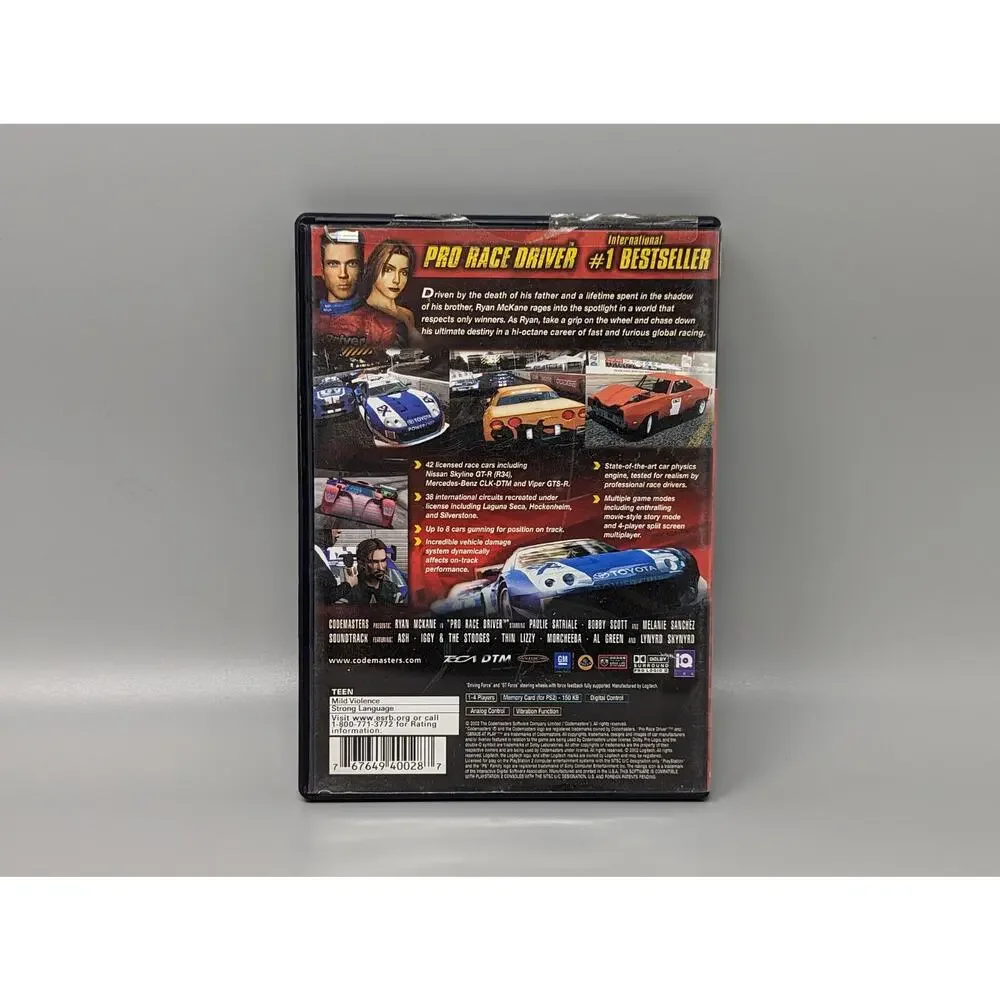 Pro Race Driver Sony PlayStation 2 PS2 Game Tested No Manual